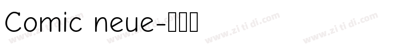 Comic neue字体转换
